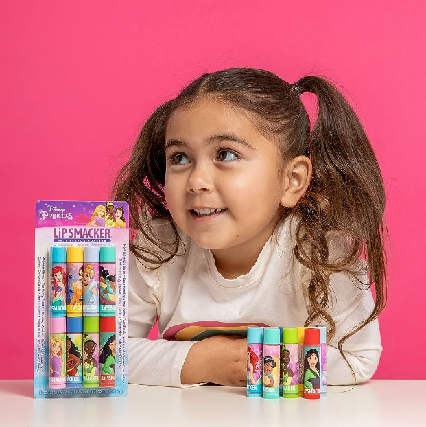 Lip Smacker Original & Best 10 Piece Lip Balm Party Pack Oatmeal Cookie, Vanilla, Mango, Watermelon, Tropical Punch, Cotton Candy, Kiwi, Strawberry, Blue Raspberry, Pina Colada - 24hrsmart